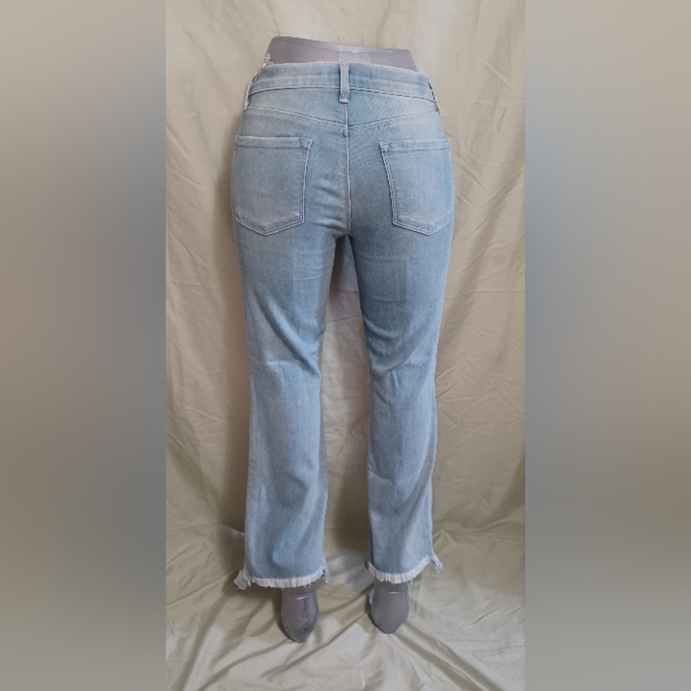 J Brand Women's Selena Faded Blue Straight Leg Jeans - Picture 2 of 10